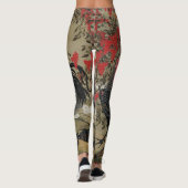 Mooie zwarte rooster leggings (Achterkant)