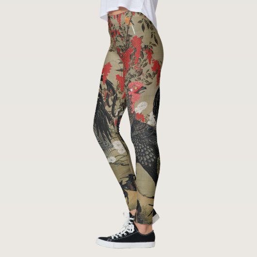Mooie zwarte rooster leggings (Links)