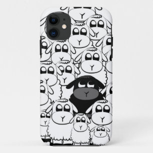 Mooie zwarte schapen iphone hoes