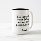 Mooie zwarte theekop met bloemen mok (Voorkant rechts)