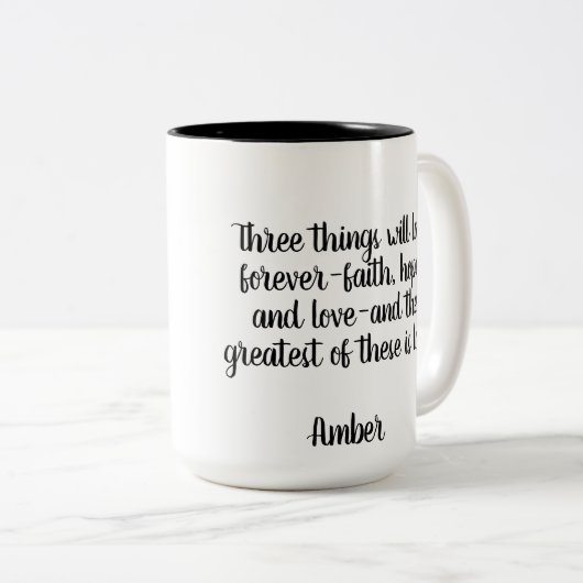 Mooie zwarte theekop met bloemen mok (Voorkant rechts)