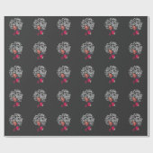 Mooie zwarte vrouw Afro Hair Queen Cadeaupapier (Vlak)