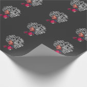 Mooie zwarte vrouw Afro Hair Queen Cadeaupapier (Hoek)