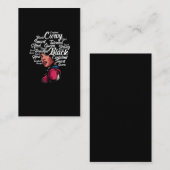 Mooie zwarte vrouw Afro Hair Queen Visitekaartje (Voorkant / Achterkant)