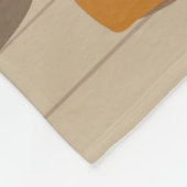 Mooie zwarte vrouw die mediteert fleece deken (Hoek)