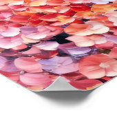 Mooie zwarte vrouw Hydrangeas Portret Poster (Hoek)