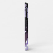 Mooie zwarte vrouw met paarse bloemen Case-Mate iPhone case (Achterkant/links)