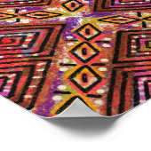 Mooie zwarte vrouw silhouet II Poster (Hoek)