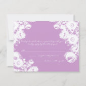 Mooie  zwarte-weduwenkaart RSVP-kaart Kaart (Voorkant)