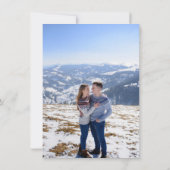 Mooie Zwarte & Witte Bruiloft Save The Date (Achterkant)