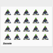 Mooie zwarte, witte en rode vlinder sticker (Vel)