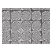 Mooie zwarte witte spirituele optische illusie tafelkleed (Voorkant (Horizontaal))