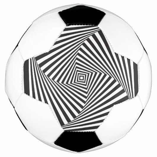 Mooie zwarte witte spirituele optische illusie voetbal (Voorkant)