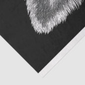 Mooie Zwarte & Witte Yorkshire Terrier T5 Découpag Tissuepapier (Detail)