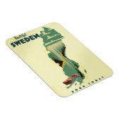 Mooie Zweden reisposter Magneet (Rechterzijde)