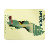 Mooie Zweden reisposter Magneet (Horizontaal)