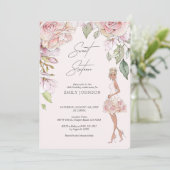 Mooie zweet zestien roze roze roze rozenbloem kaart (Staand voorkant)