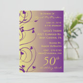 Mooie Zwemelen, uitnodiging voor 50ste verjaardag (Staand voorkant)