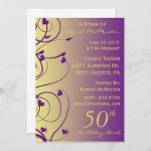 Mooie Zwemelen, uitnodiging voor 50ste verjaardag (Voorkant / Achterkant)