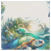 Mooie zwemmen Zee schildpad stof (Close Up)