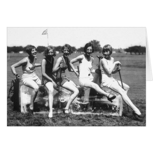 Mooie zwemschoonheden op ijs (Voorkant Horizontaal)