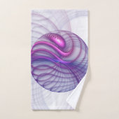 Mooie zwendelroze Abstracte fractale kunst Bad Handdoek (Handdoek)