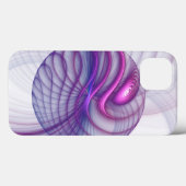 Mooie zwendelroze Abstracte fractale kunst Case-Mate iPhone Case (Achterkant (horizontaal))