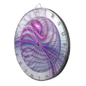 Mooie zwendelroze Abstracte fractale kunst Dartbord (Voorkant Rechts)