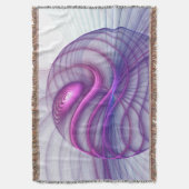Mooie zwendelroze Abstracte fractale kunst Deken (Voorkant Verticaal)