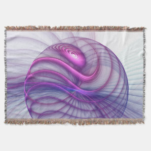 Mooie zwendelroze Abstracte fractale kunst Deken