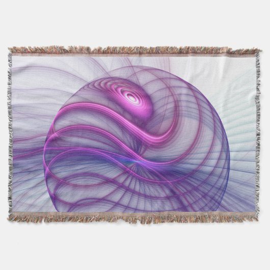 Mooie zwendelroze Abstracte fractale kunst Deken (Voorkant)