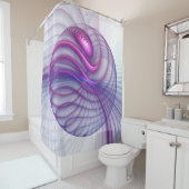Mooie zwendelroze Abstracte fractale kunst Douchegordijn (In situ)