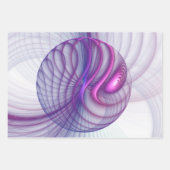 Mooie zwendelroze Abstracte fractale kunst Inpakpapier Vel (Voorkant 2)