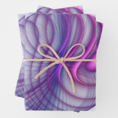 Mooie zwendelroze Abstracte fractale kunst Inpakpapier Vel (In situ)