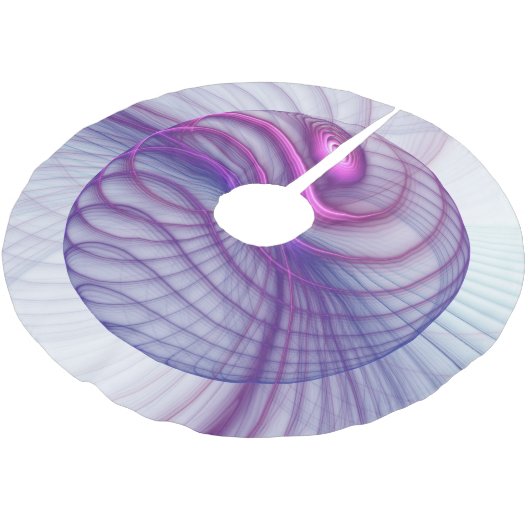 Mooie zwendelroze Abstracte fractale kunst Kerstboom Rok (Gekanteld)