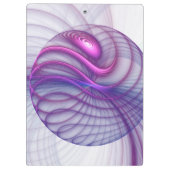 Mooie zwendelroze Abstracte fractale kunst Klembord (Achterkant)