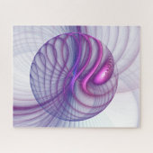 Mooie zwendelroze Abstracte fractale kunst Legpuzzel (Horizontaal)