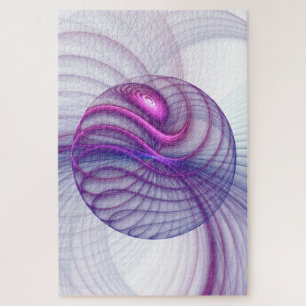 Mooie zwendelroze Abstracte fractale kunst Legpuzzel