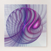 Mooie zwendelroze Abstracte fractale kunst Legpuzzel (Horizontaal)