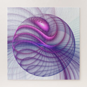 Mooie zwendelroze Abstracte fractale kunst Legpuzzel