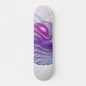Mooie zwendelroze Abstracte fractale kunst Persoonlijk Skateboard (Voorkant)
