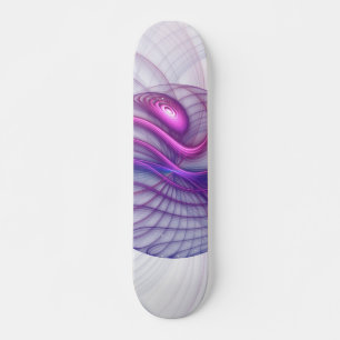 Mooie zwendelroze Abstracte fractale kunst Persoonlijk Skateboard