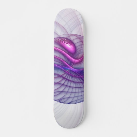 Mooie zwendelroze Abstracte fractale kunst Persoonlijk Skateboard (Voorkant)