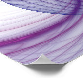 Mooie zwendelroze Abstracte fractale kunst Poster (Hoek)