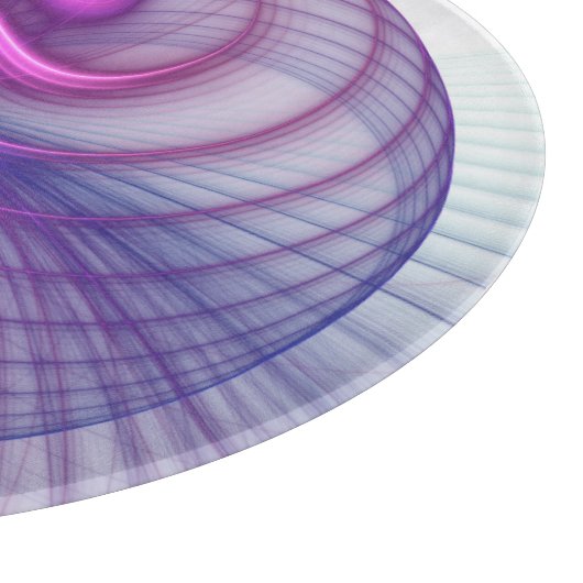 Mooie zwendelroze Abstracte fractale kunst Snijplank (Hoek)