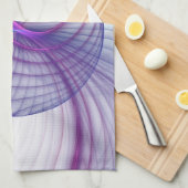 Mooie zwendelroze Abstracte fractale kunst Theedoek (Quarter Fold)