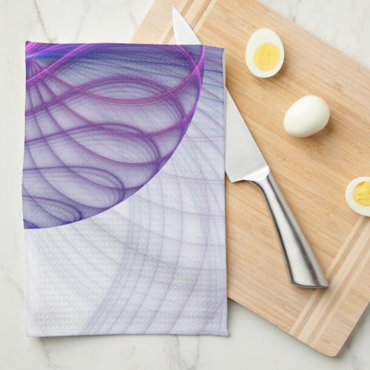 Mooie zwendelroze Abstracte fractale kunst Theedoek (Quarter Fold)