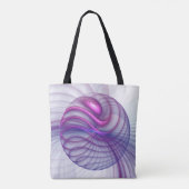 Mooie zwendelroze Abstracte fractale kunst Tote Bag (Achterkant)