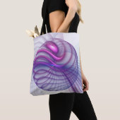 Mooie zwendelroze Abstracte fractale kunst Tote Bag (Dichtbij)