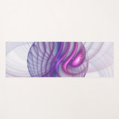 Mooie zwendelroze Abstracte fractale kunst Yogamat (Voorkant (horizontaal))